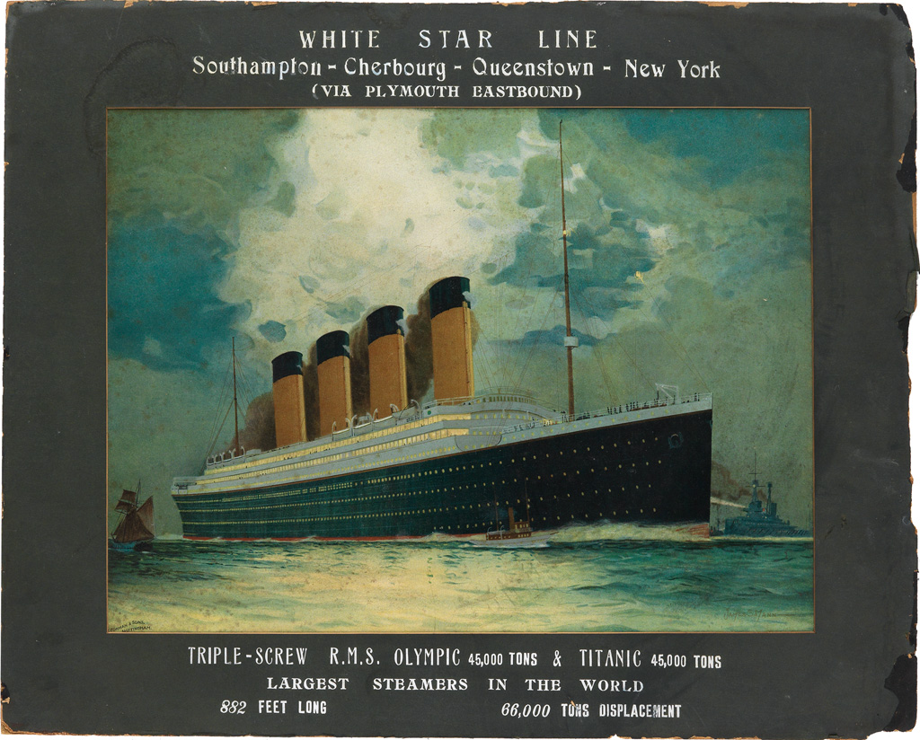 Appraisal: JAMES SCRIMGEOUR MANN - WHITE STAR LINE R M S