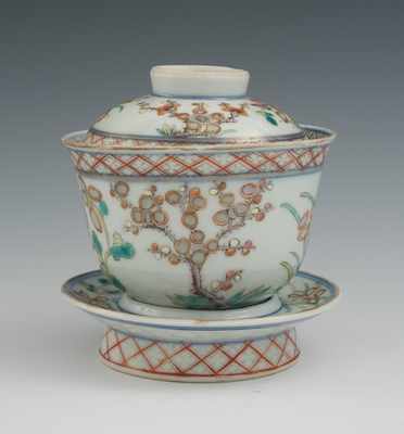 Appraisal: A Chinese Porcelain Covered Tea Bowl Stand With Kangxi Marks