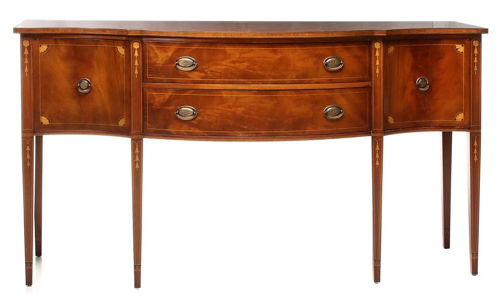 Appraisal: A MID TO LATE TH CENTURY HEPPLEWHITE SIDEBOARD The classic