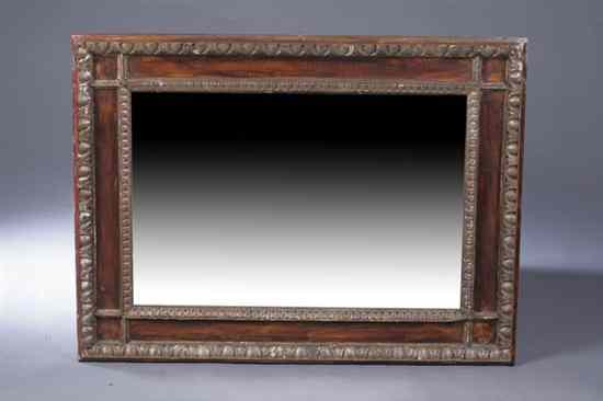 Appraisal: ITALIAN STYLE PAINTED WALL MIRROR Molded frame encompassing rectangular plate