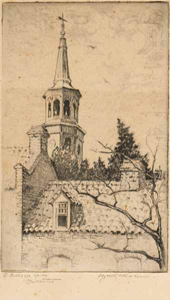 Appraisal: Elizabeth O'Neill Verner American Charleston - St Michael's Spire Charleston