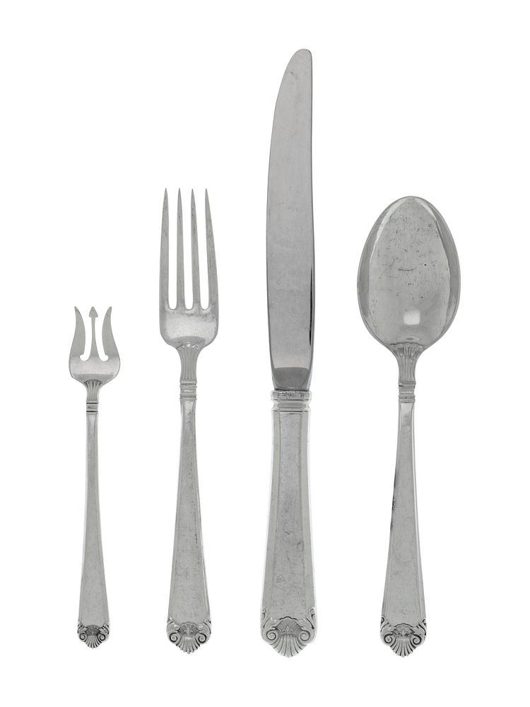 Appraisal: An American Silver Flatware Service An American Silver Flatware Service