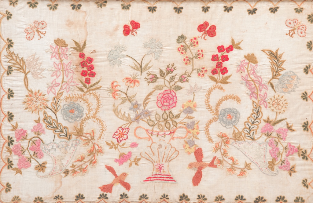 Appraisal: CREWELWORK TEXTILE American or European probably st half th century