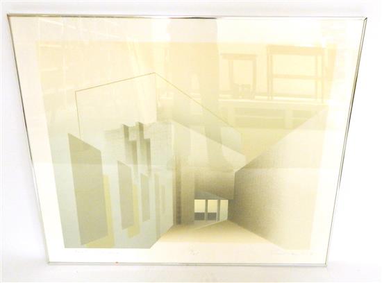 Appraisal: Richard Davies British b La Miniatura Pasadena - ed silkscreen