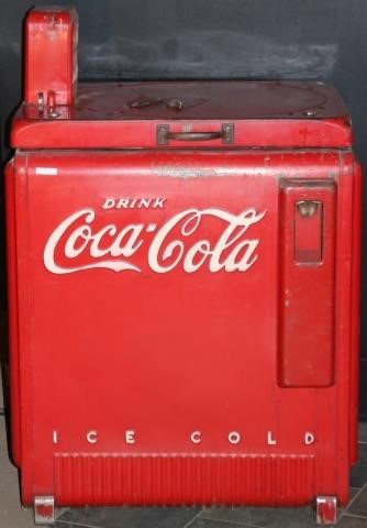 Appraisal: S S COCA-COLA SPIN-TOP SERVE YOURSELF REFRIGERATED VENDING MACHINE BY