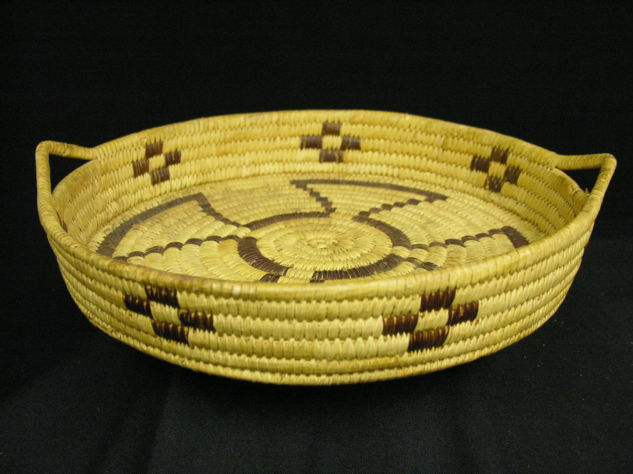 Appraisal: PAPAGO PIMA NATIVE AMERICAN BASKET Size by Condition Several reed