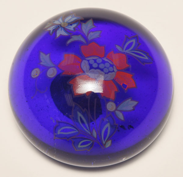 Appraisal: Archimede Seguso Murano art glass paperweight Internal floral decoration Paper