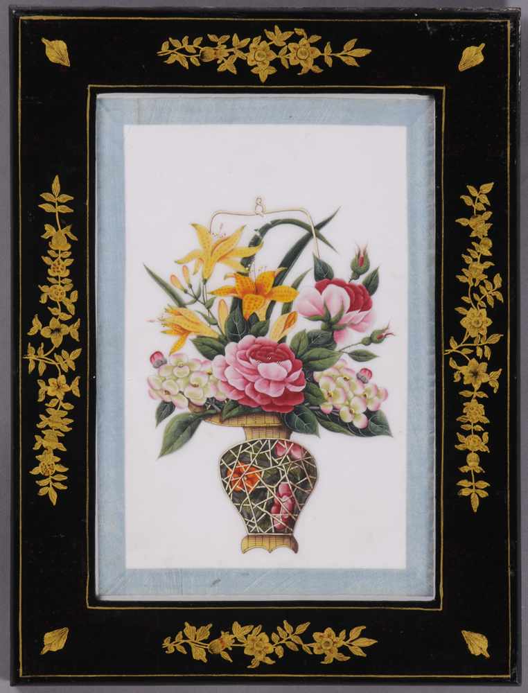 Appraisal: CHINESE SCHOOL TH TH C SET OF SIX BOTANICALS Watercolors