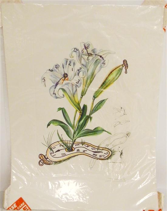 Appraisal: Salvador Dali Spanish b - d Lilies of Time aka