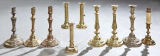 Appraisal: Group of Ten French Candlesticks th and th c Group