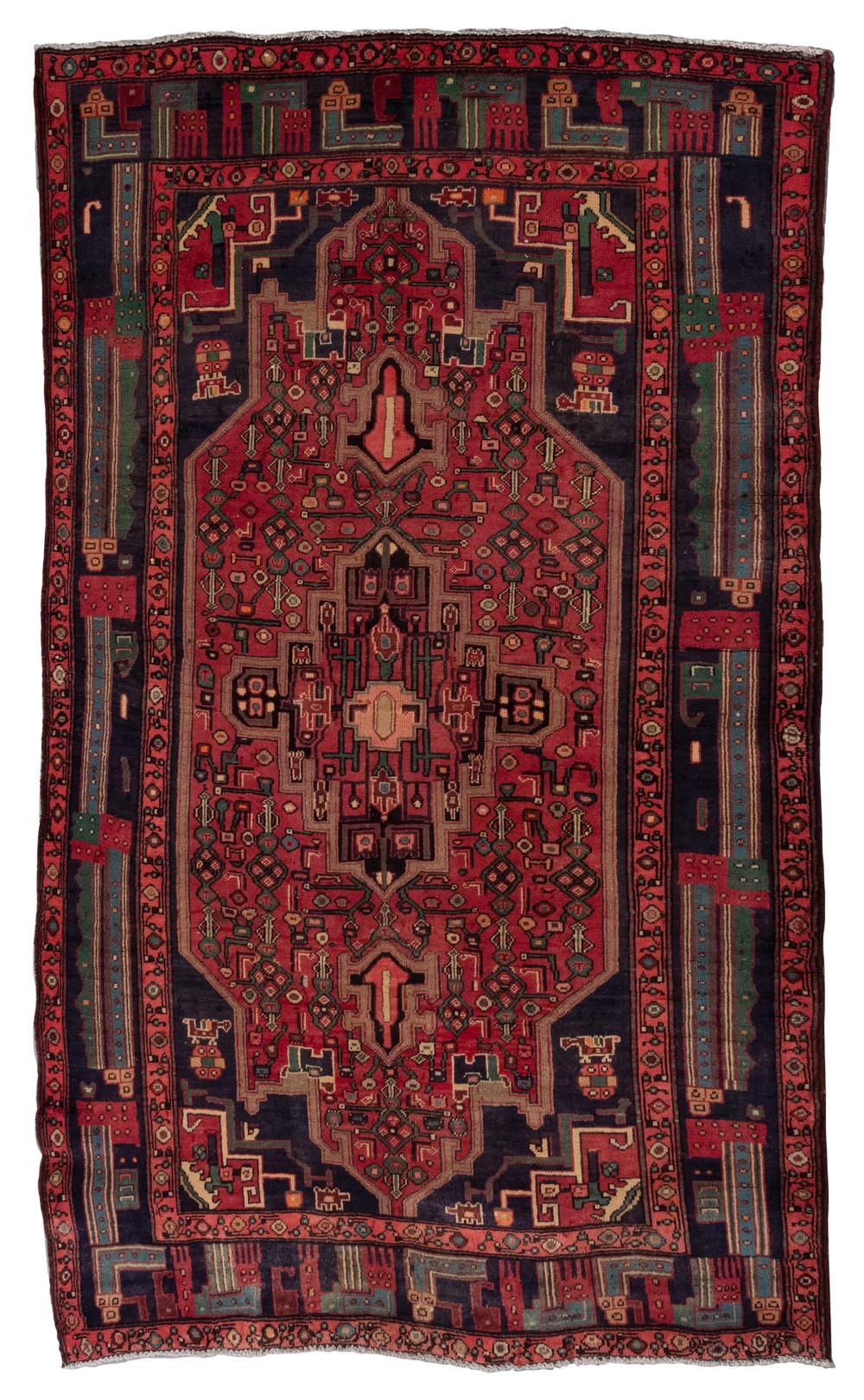 Appraisal: NAVAHAND PERSIAN RUG X SECOND HALF OF THE TH CENTURYNAVAHAND