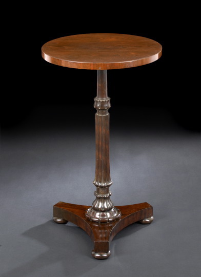 Appraisal: Late Regency Rosewood Occasional Table second quarter th century the