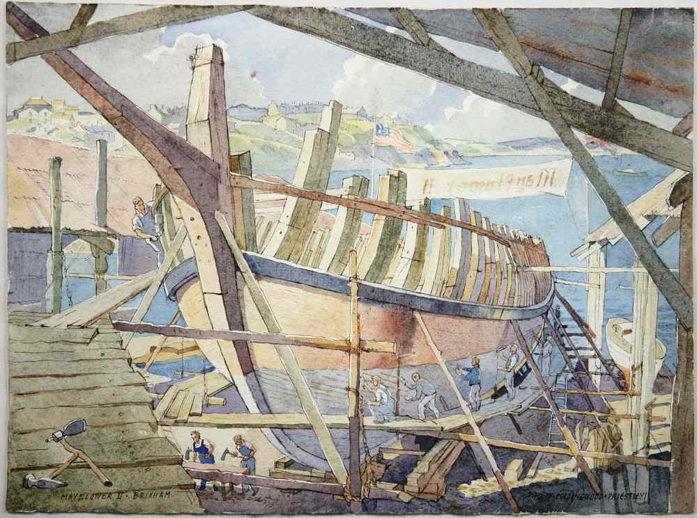 Appraisal: WATERCOLORS - Two English Coastal Images by Philip Collingwood Priestley