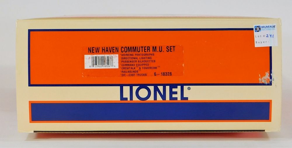 Appraisal: Lionel New Haven Commuter M U Electric O Train Set