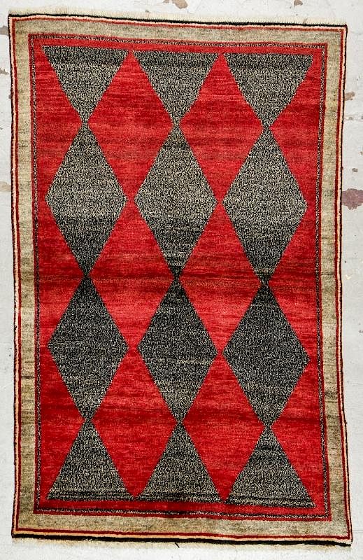 Appraisal: Semi-Antique Gabbeh Rug ' '' x ' '' Semi-Antique Gabbeh