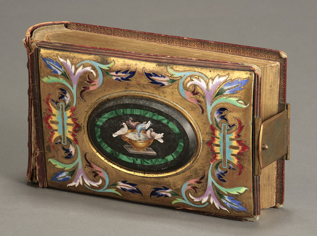 Appraisal: Continental Micromosaic and Enameled Ormolu Mounted Photo Album Late th