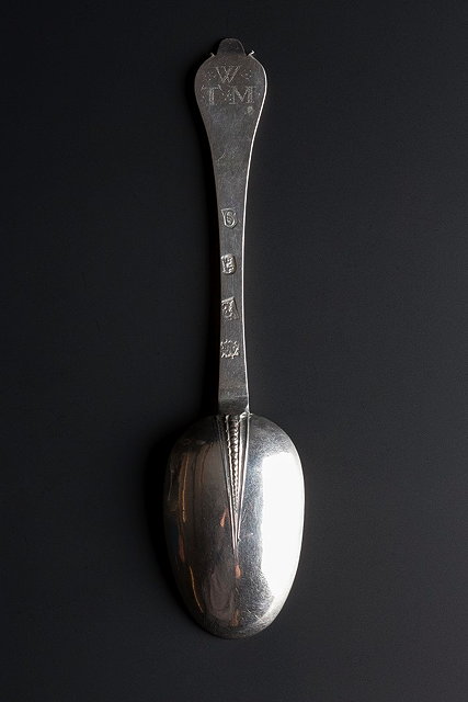 Appraisal: A SILVER TREFID AND RAT TAIL SPOON London - by