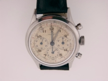 Appraisal: Gallet three register chronograph J with minute register at hour