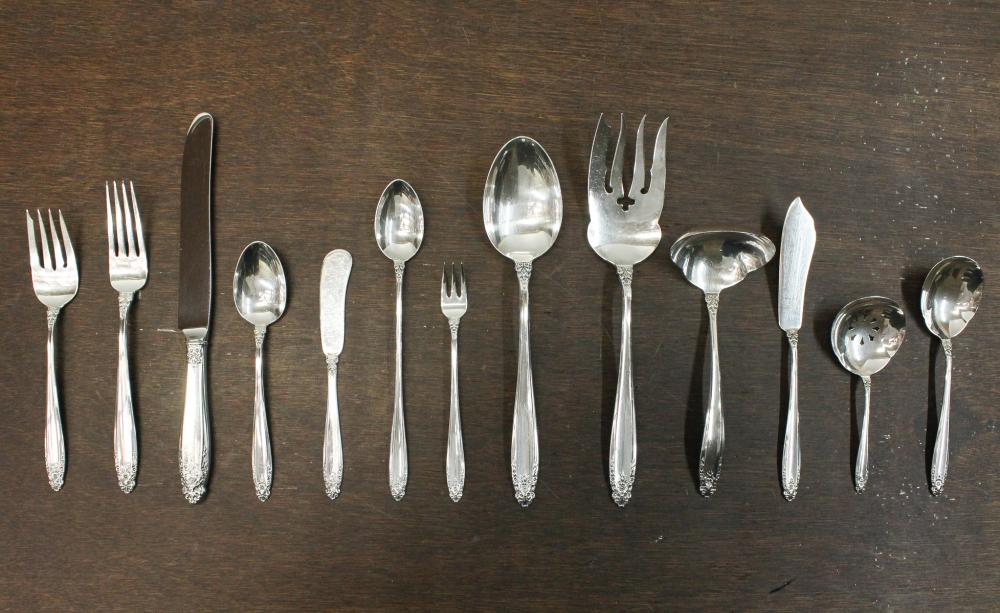 Appraisal: INTERNATIONAL SILVER PRELUDE STERLING SILVER FLATWARE SET pieces comprised of