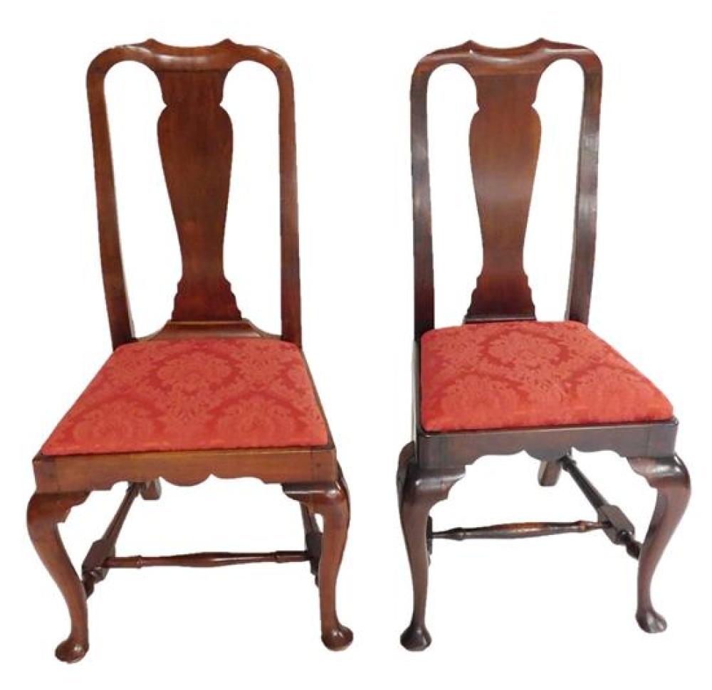 Appraisal: Matched pair of American Queen Anne chairs late th C