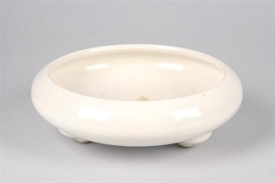 Appraisal: CHINESE WHITE GLAZED PORCELAIN BRUSH WASHER - in diam Hairlines