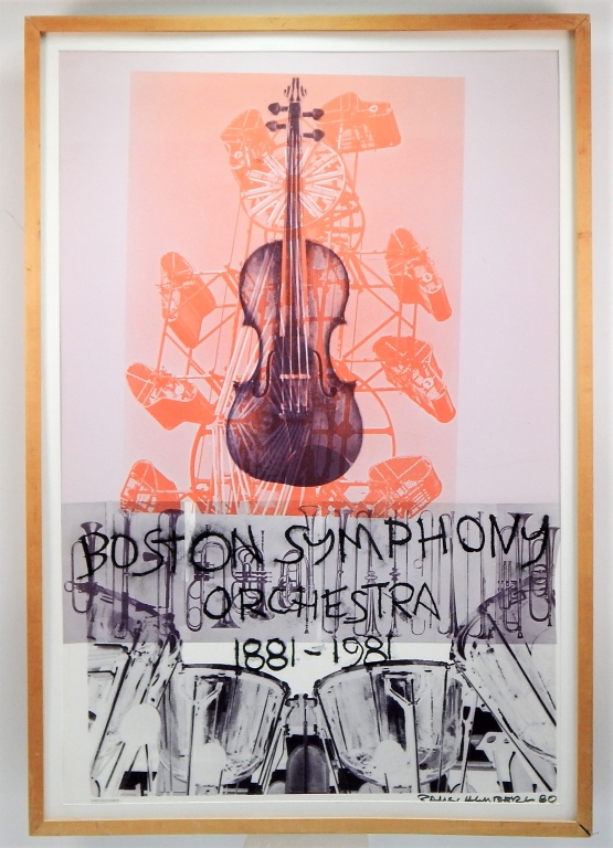 Appraisal: ROBERT RAUSCHENBERG BOSTON SYMPHONY LITHOGRAPH New York Florida - Poster