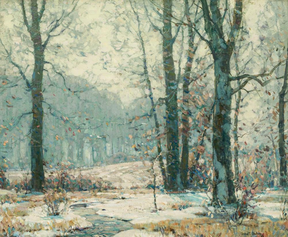 Appraisal: JOHN FABIAN CARLSON American Swedish - Winter Morning Mists oil