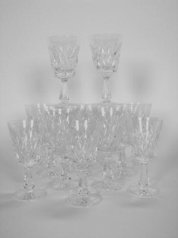 Appraisal: Fourteen Waterford stems including eleven water glasses and three wine