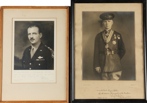 Appraisal: Grouping of framed photographs of military officer's including Autographed photograph