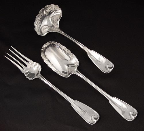 Appraisal: TIFFANY CO STERLING IN THE PALM PATTERN serving pieces -