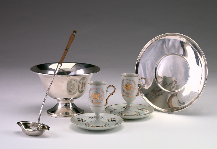 Appraisal: Forty-Seven-Piece Collection of Cafe Brulot Serving Items consisting of an