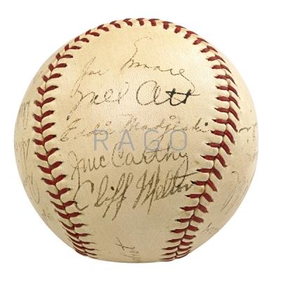 Appraisal: NEW YORK GIANTS AUTOGRAPHED BASEBALL Condition Report