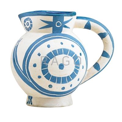 Appraisal: PABLO PICASSO - MADOURA Small ceramic pitcher variant of the