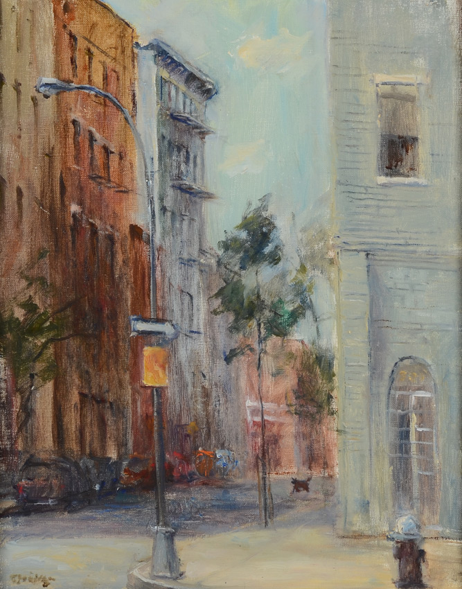 Appraisal: SPRINGER Anthony American - ''West Village'' Oil Canvas '' x