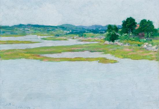 Appraisal: JOHN LESLIE BRECK American - Summer Day Ipswich oil on