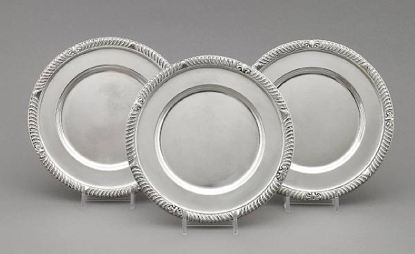 Appraisal: A group of twenty four American sterling side plates Frank