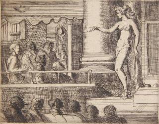 Appraisal: Reginald Marsh etching Reginald Marsh American - - ''Striptease in