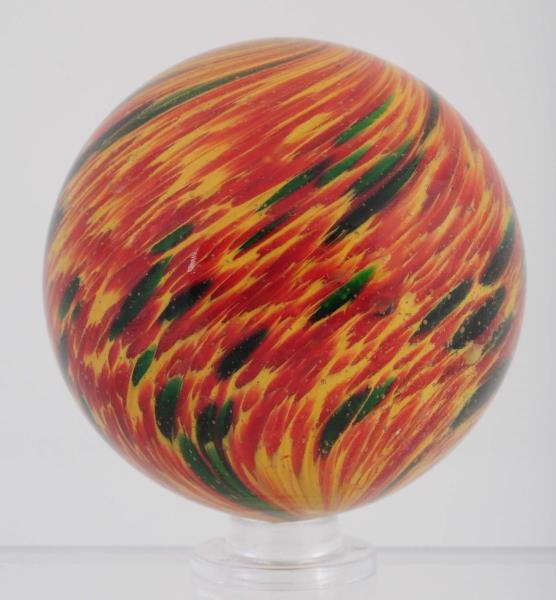 Appraisal: A Large Onionskin Marble Yellow base with fabulous spotting colors