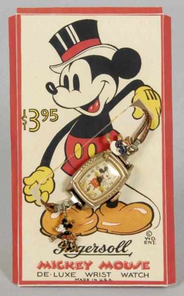 Appraisal: Ingersoll Disney Mickey Mouse Watch with Charms Description Not working