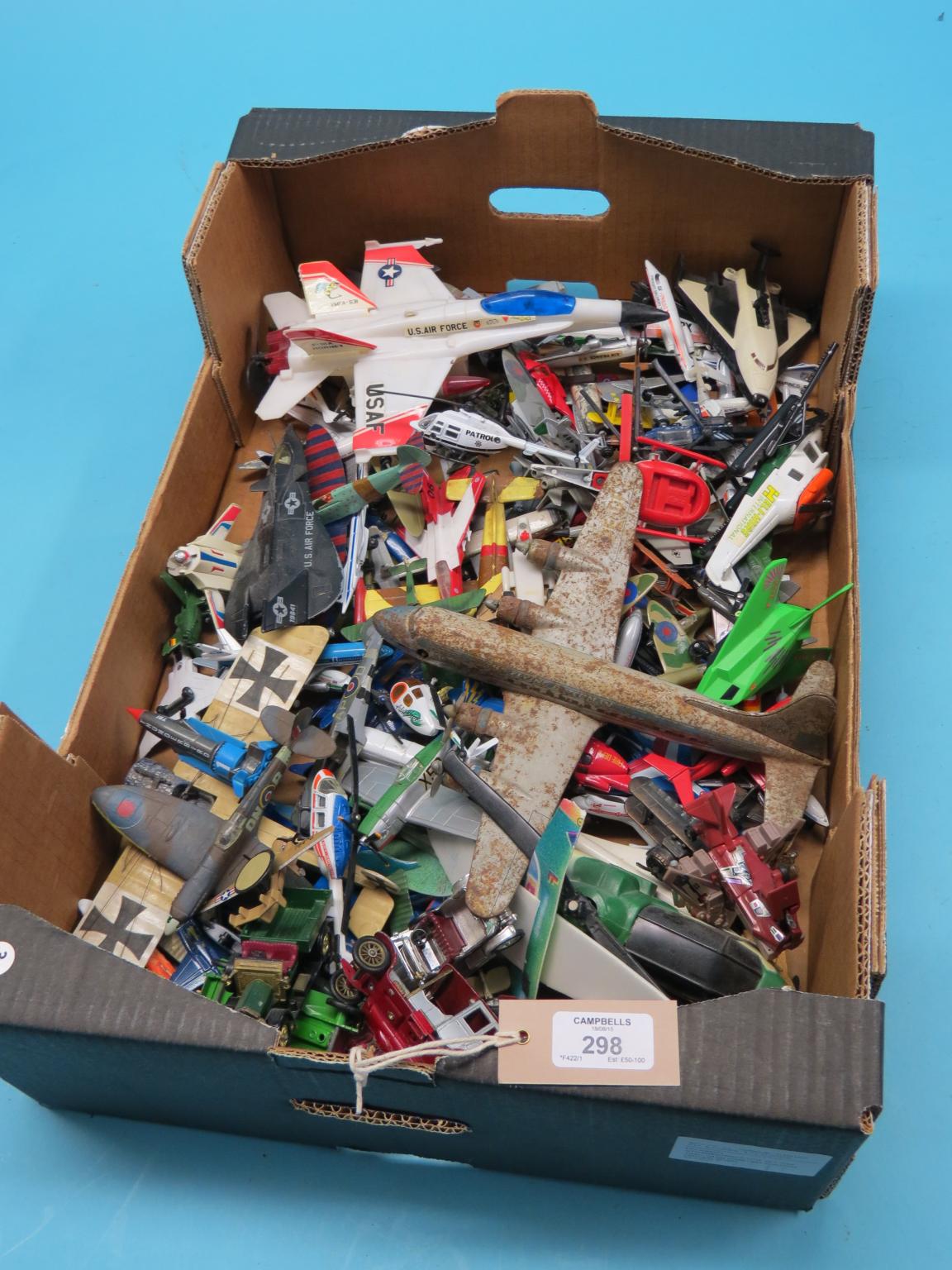 Appraisal: An Arnold lithographed tinplate airliner and a collection of die-cast