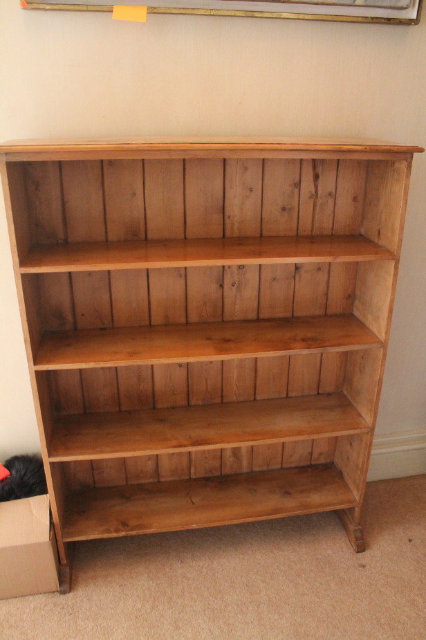 Appraisal: A pine open bookcase cm wide cm deep cm high