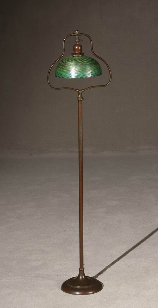 Appraisal: Lot Property of Various Owners Handel Copper Floor Lamp First