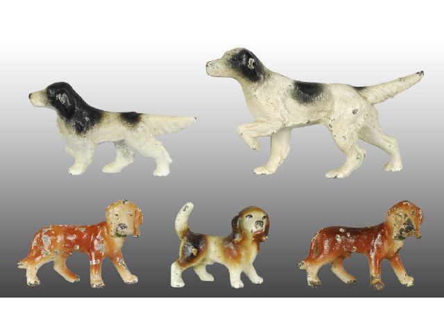 Appraisal: Lot of Cast Iron Hunting Dogs Description Figural Cast IronCondition