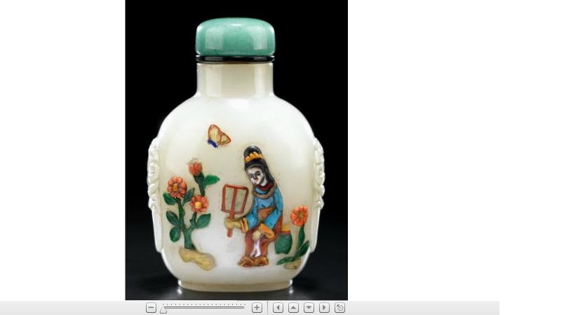 Appraisal: Chinese white jade and applied hardstone snuff bottle Qing dynasty