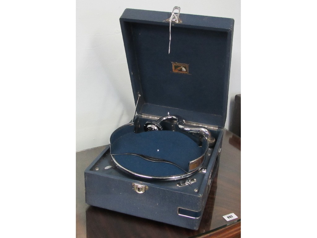 Appraisal: HMV portable gramophone