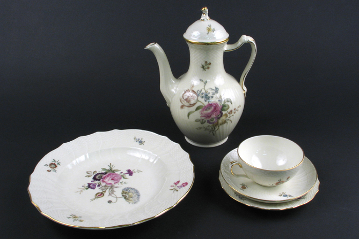 Appraisal: A PIECE SET OF ROYAL COPENHAGEN FINE CHINA in the