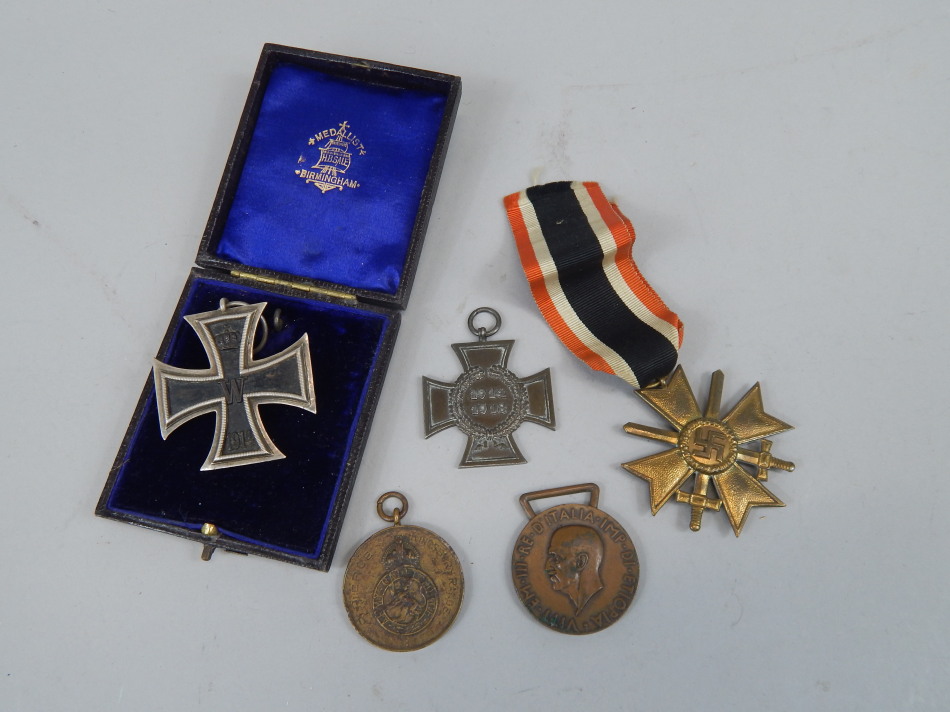 Appraisal: Various Continental medals to include a Third Reich Cross a