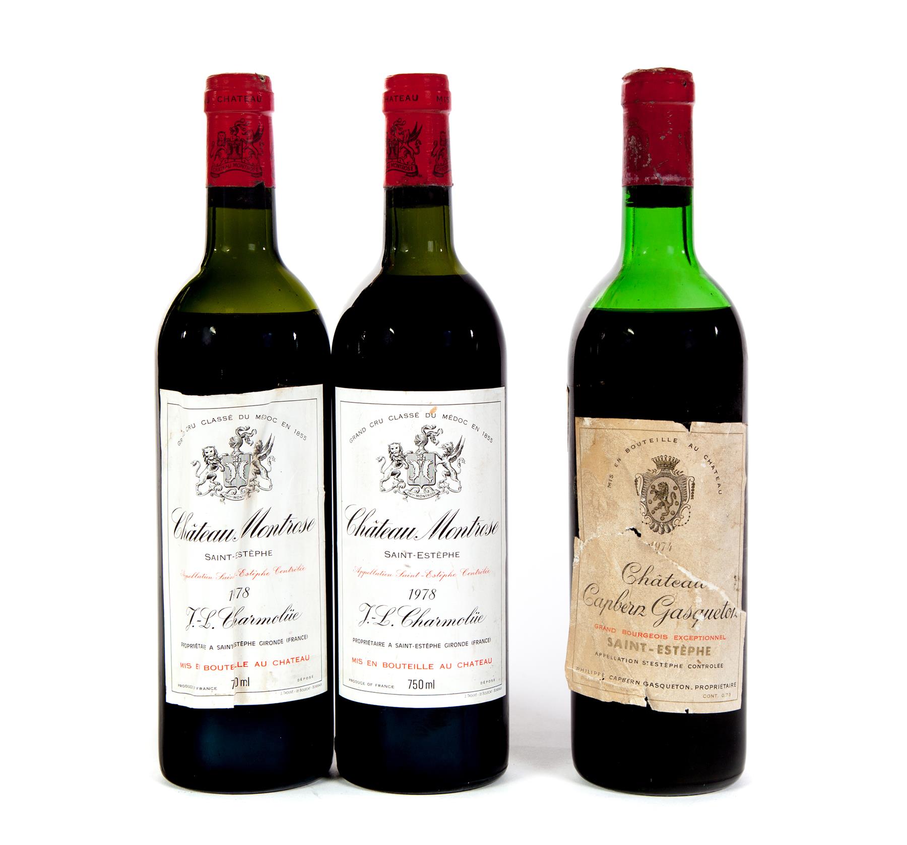 Appraisal: BORDEAUX MIXED Chateau Capbern-Gasqueton Saint-Estephe Grand Bourgeois Exceptionnel bottle ml