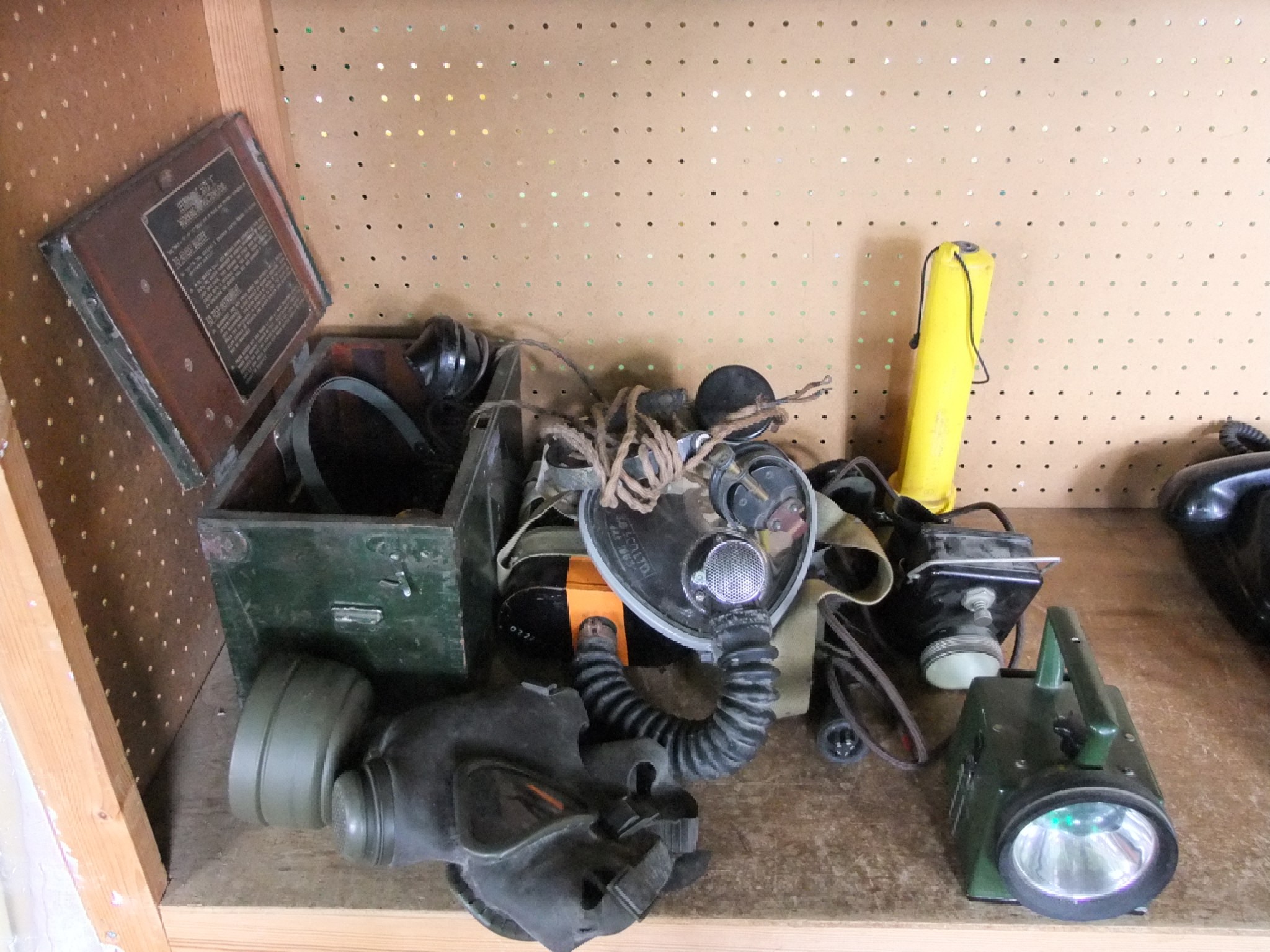 Appraisal: An early th century military field telephone timber box together