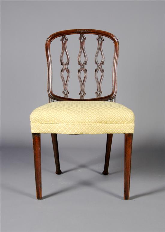 Appraisal: An English Rosewood Side Chair Height inches